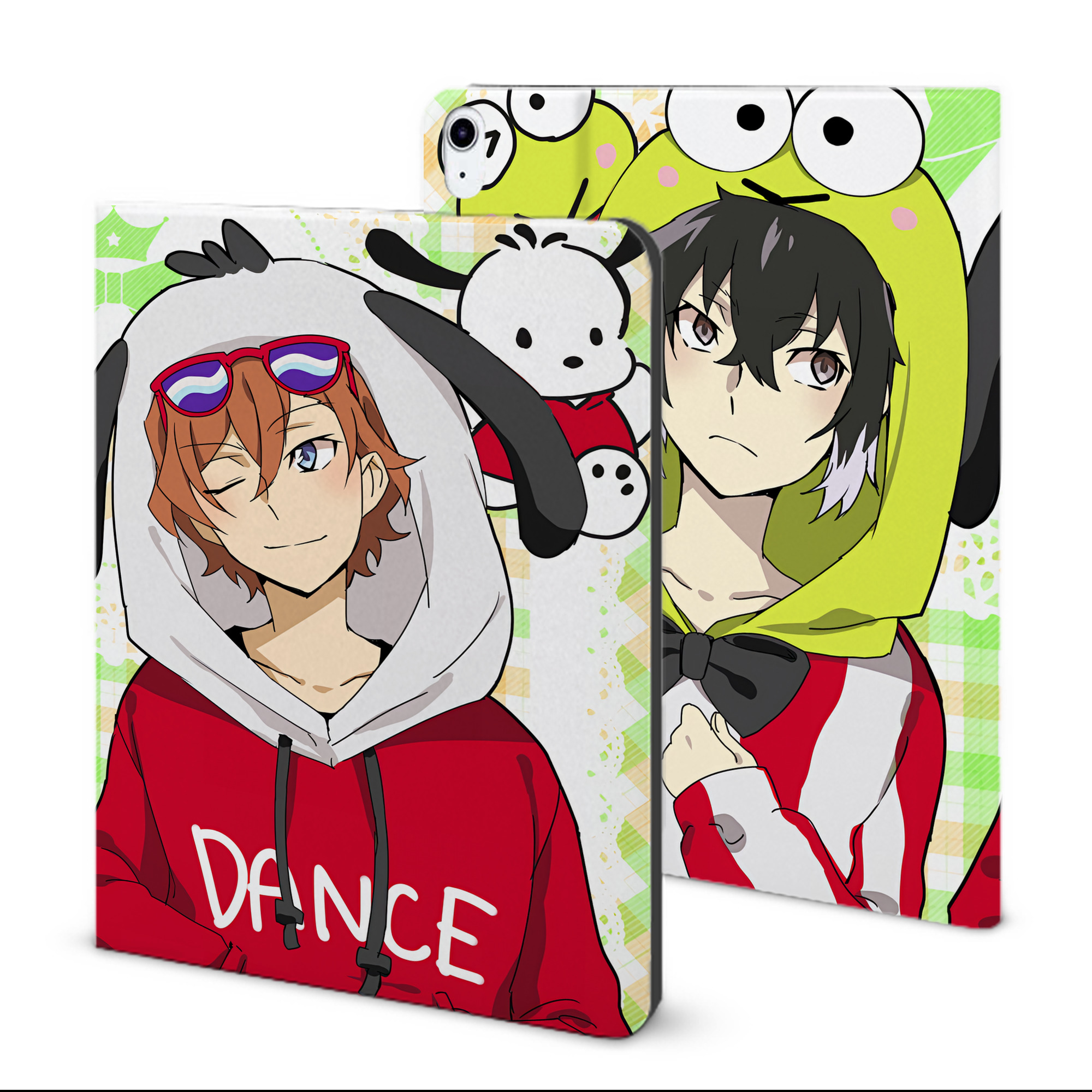 （画像用） 文豪ストレイドッグス Bungo Stray Dogs IPad ケース ブック型 PUレザー TPU 耐衝撃 軽量 薄型 ペン収納なし 全面保護 IPad 各モデル対応